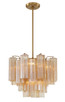 Addis Four Light Chandelier (ADD-300-AG-AM)