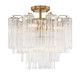 Addis Four Light Semi Flush Mount (ADD-300-AG-CL_CEILING)