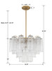 Addis Six Light Chandelier (ADD-306-AG-CL)