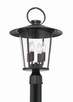 Crystorama - AND-9209-CL-MK - Four Light Outdoor Post Mount - Andover - Matte Black