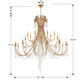 Arcadia 28 Light Chandelier (ARC-1929-GA-CL-MWP)