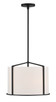Crystorama - CAR-9204-BK - Four Light Pendant - Carlyn - Black