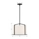Carlyn Four Light Pendant (CAR-9204-BK)