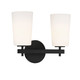 Colton Two Light Wall Sconce (COL-102-BK)