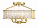 Farris Four Light Semi Flush Mount (FAR-6000-AG)