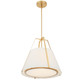 Fulton Three Light Pendant in Antique Gold (60-FUL-904-GA)
