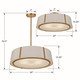 Fulton Six Light Chandelier in Antique Gold (60-FUL-907-GA)