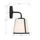 Fulton One Light Wall Sconce (FUL-911-BK)