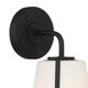 Fulton One Light Wall Sconce (FUL-911-BK)