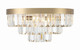 Hayes Eight Light Flush Mount (HAY-1403-AG)