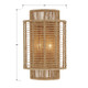 Jayna Two Light Wall Sconce (JAY-A5002-BS)