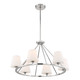 Keenan Six Light Chandelier in Polished Nickel (60-KEE-A3006-PN)