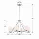 Keenan Six Light Chandelier in Polished Nickel (60-KEE-A3006-PN)