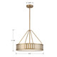 Kendal Four Light Pendant (KEN-8304-VG)