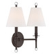 Riverdale Two Light Wall Sconce (RIV-383-DB)