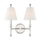 Riverdale Two Light Wall Sconce (RIV-383-PN)