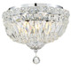 Roslyn Four Light Flush Mount (ROS-A1004-CH-CL-MWP)