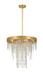 Crystorama - WIN-615-GA-CL-MWP - Five Light Chandelier - Winham - Antique Gold