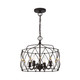 Crystorama - ZUC-A9030-EB-GA - Four Light Pendant - Zucca - English Bronze/Antique Gold