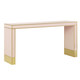 Currey and Company - 3000-0210 - Console Table - Arden Collection - Silver Peony/Satin Brass