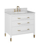 Currey and Company - 3800-0007 - Vanity with Sink - Verona Collection - Acrylic White / Natural / White / Champagne