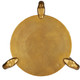 Serpent Brass Accent Table Accent Table (4000-0140)