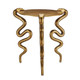 Serpent Brass Accent Table Accent Table (4000-0140)