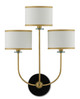 Croydon Brass Wall Sconce Three Light Wall Sconce (5000-0192)