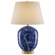 Currey and Company - 6000-0793 - One Light Table Lamp - Sakura - Blue/White/Gold Leaf