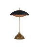 Currey and Company - 6000-0912 - Two Light Table Lamp - Antique Brass/Black