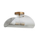 Bend Two Light Flushmount in Smoke (314-DA49017)