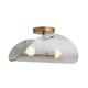 Bend Two Light Flushmount in Smoke (314-DA49017)