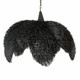 Ezra One Light Pendant in Black Wash/Antique Brass (314-DMS17)