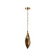 Clayton One Light Pendant in Vintage Brass (314-DPI09)