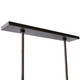 Erica Eight Light Linear Chandelier in English Bronze/Opal/Taupe (314-DRC09)