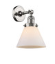 manufacturer_finish:Polished Nickel|manufacturer_glass:Matte White Cased Large Cone