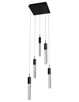 Avenue Lighting - HF1900-5-GL-BK-SNW - LED Pendant - The Original Glacier - Black