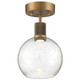 Access - 63148LEDD-ABB/SDG - LED Semi-Flush Mount - Port Nine Burgundy - Antique Brushed Brass