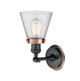 Franklin Restoration One Light Wall Sconce in Matte Black (405-203BK-BPAC-HRAC-G64)