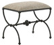 Currey and Company - 7000-0992 - Ottoman - Agora Collection - Rustic Bronze