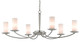 Currey and Company - 9000-0170 - Six Light Chandelier - Polished Nickel/Frosted