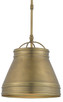 Currey and Company - 9000-0488 - One Light Pendant - Lumley Collection - Antique Brass