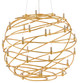 Currey and Company - 9000-0548 - 26 Light Chandelier - Contemporary Gold Leaf