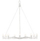 Currey and Company - 9000-0730 - Nine Light Chandelier - Serpentina Collection - Gesso White