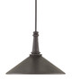 One Light Pendant in Mole Black/Antique Mirror (142-9000-0792)