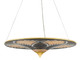 Currey and Company - 9000-0797 - Three Light Chandelier - Contemporary Gold Leaf/Distressed Black/Distressed White