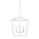 Currey and Company - 9000-0978 - Four Light Chandelier - Denison Collection - Gesso White
