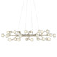 Currey and Company - 9000-0996 - 30 Light Chandelier - Contemporary Silver Leaf/Frosted