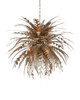 Currey and Company - 9000-1138 - 12 Light Chandelier - Abyssinia Chandelier - Contemporary Silver Leaf/Dark Silver Leaf