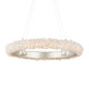 Currey and Company - 9000-1222 - One Light Chandelier - Contemporary Silver Leaf/Contemporary Silver/Natural